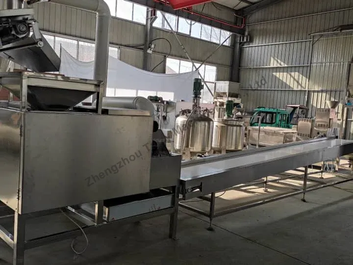 Taizyのピーナッツバター処理ライン