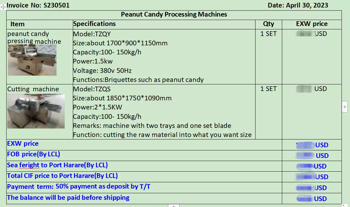 Machine de fabrication de bonbons aux cacahuètes pi-2