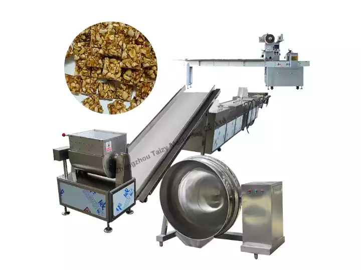 150kg/h peanut candy making machine sold to Zimbabwe