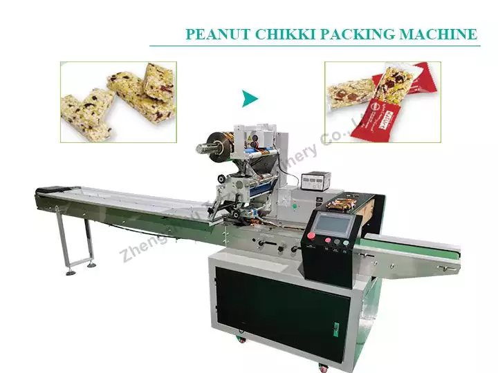 Peanut chikki packing machine