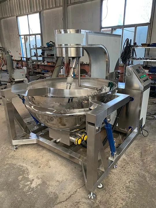 Introduced 500L Electric Cooking Kettle For Mexican Food Processing Plant 3 Stainless steel cooking kettle