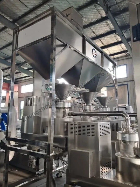 Cocoa bean grinding machine