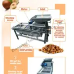structure of almond shelling machine