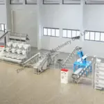 杏仁去壳线的3D图示