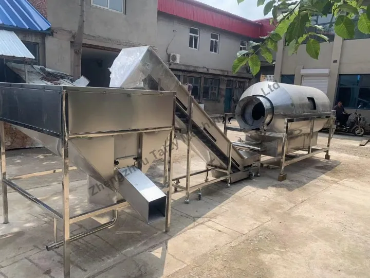 Hazelnut Opening Machine 7 Hazelnut soaking machine and elevator