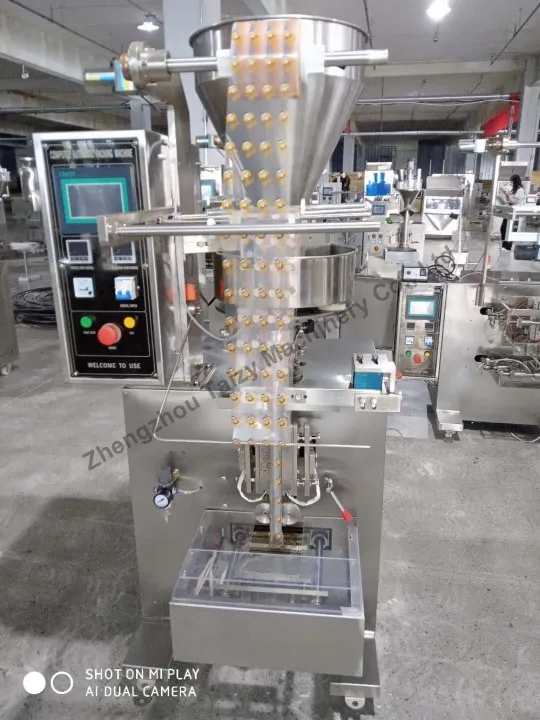 Coated peanut packing machine