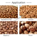 aplicación de la máquina de descascarar nueces de macadamia