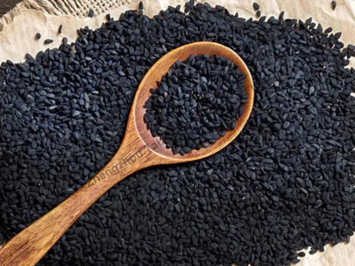 Expédition d'un expulseur d'huile à vis vers le Kosovo pour graines de cumin noir 4 Graines de cumin noir