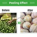 peeling effect of green walnut peeler