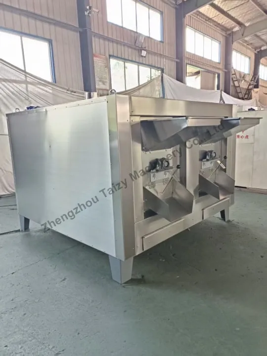 Tanzania Customer Ordered Tz-200 Groundnut Roaster With Electric Heating 4 Groundnut roasting machine