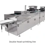 double-head depositing and sprinkling line