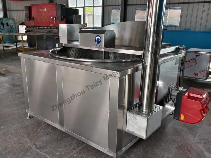 Tipping Bucket Peanut Frying Machine 5 Gas heating peanut frying machine
