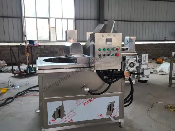 Tipping Bucket Peanut Frying Machine 2 Groundnut fryer machine