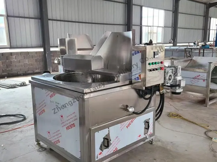 Tipping Bucket Peanut Frying Machine 1 Groundnut fryer