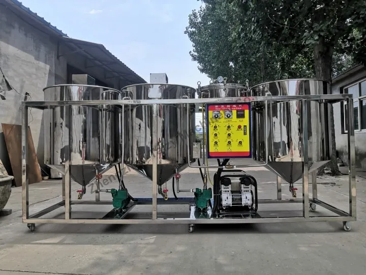 Peanut Oil Refining Machine 5 750b groundnut oil refining machine