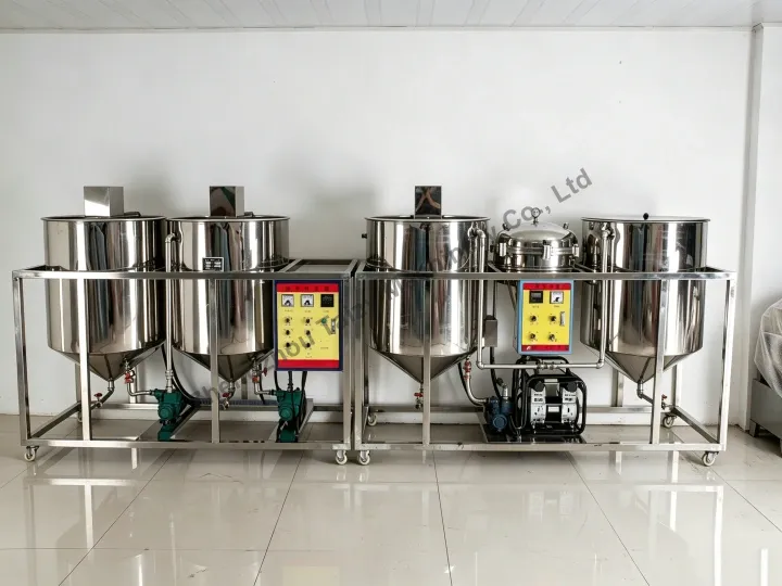 Peanut Oil Refining Machine 6 750c crude peanut oil refining machine
