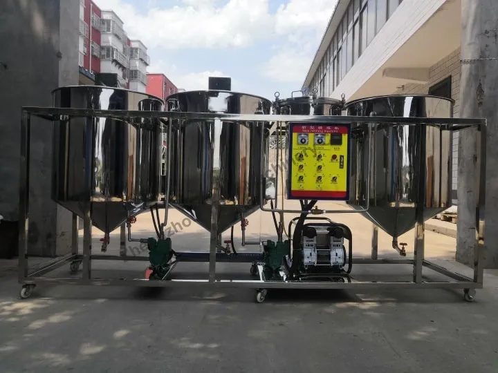 Peanut Oil Refining Machine 1 Peanut oil refining equipment