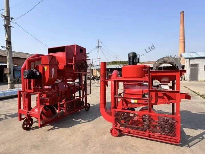 Tbh-3500 Combined Peanut Sheller Unit Exported To Ghana 2 Peanut shelling and stone removing machine